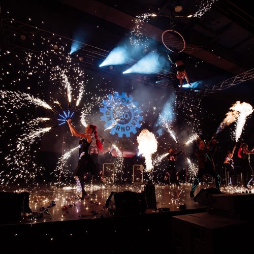 Pyroterra mega fire show