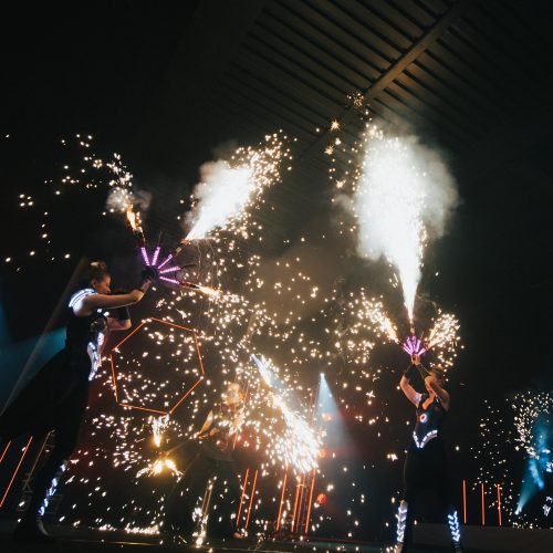 Pyroterra Mega show - Reset představení s pyro efekty