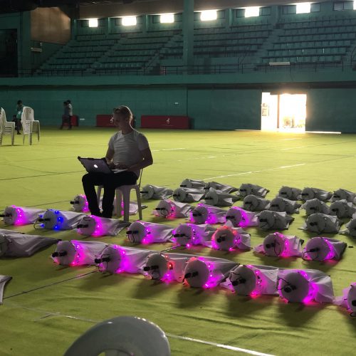 ISL india opening ceremony 2019 by Pyroterra - custom led programming