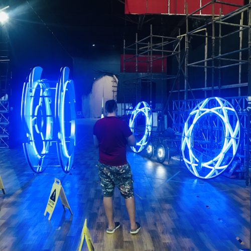 pyroterra LED light programming ABG awards - event ceremony