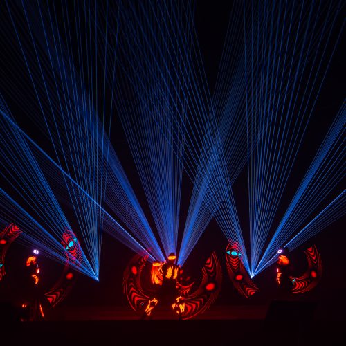 Pyroterra laser light show