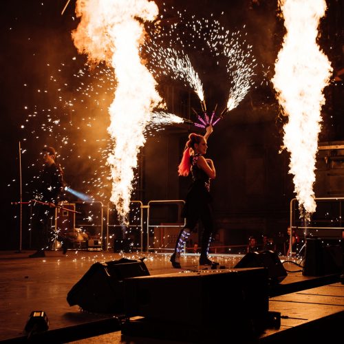 Pyroterra flame thrower