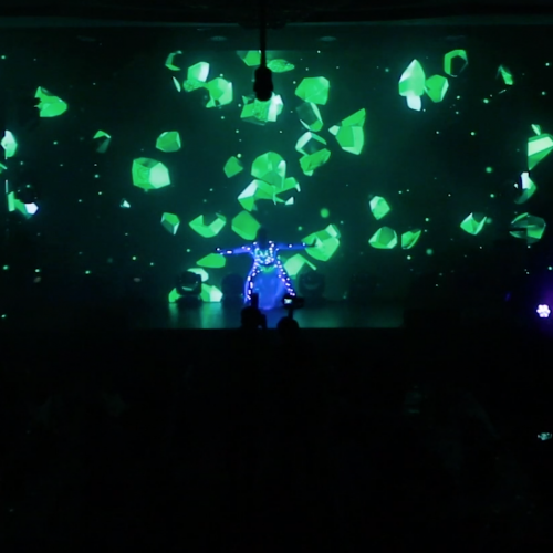 Pyroterra interactive multimedial gymnastics