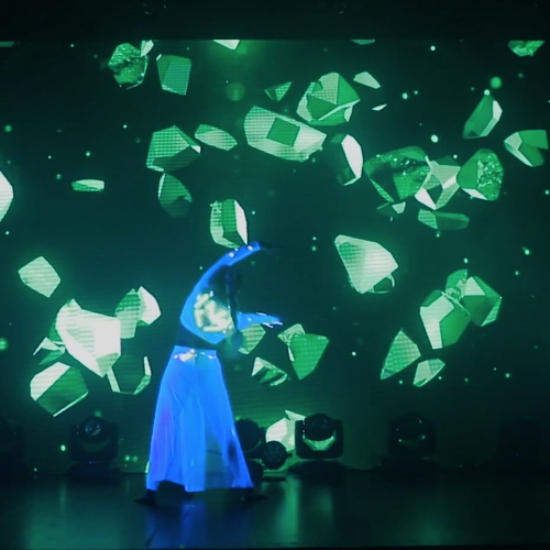 Pyroterra interactive multimedial gymnastics