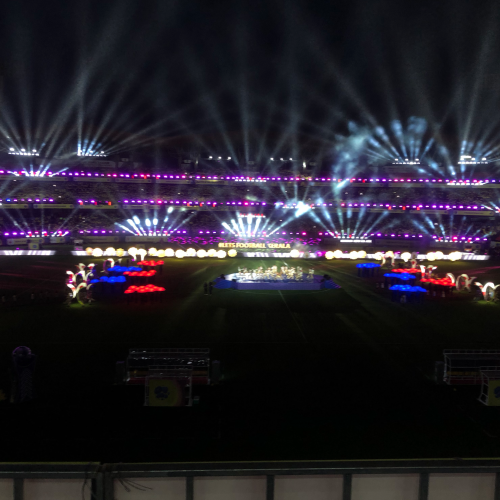 ISL india opening ceremony 2019 by Pyroterra - custom led programming