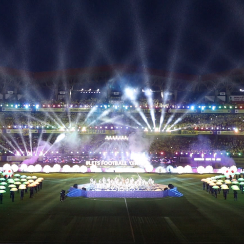 pyroterra led decorations grand openning ceremony India ISL 2019 led programming